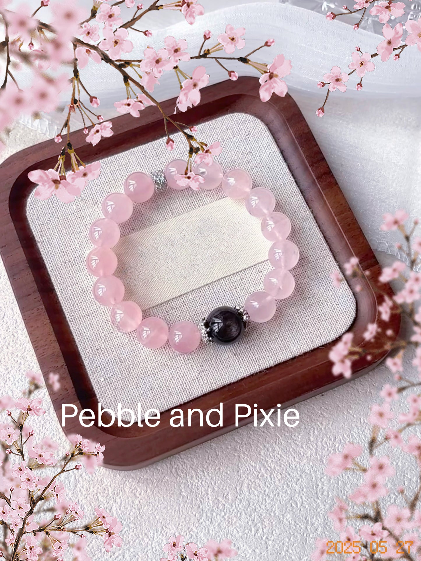 "Heart & Shield" Couple Set / Individual – Rose Quartz for Love, Obsidian for Protection
