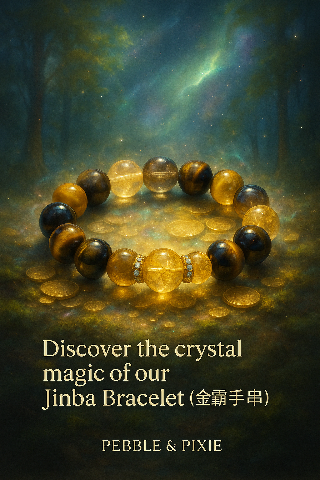 Aura of Abundance - Wealth & Fortune Jinba Crystal (金霸手串) Bracelet
